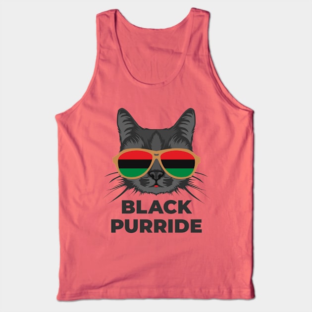 Black Purride Tank Top by sqwear